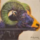 Andy Warhol - Endangered species (Canadian muflon), litografie originala