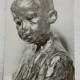 Carte postala, Bust de copil de C. Brancusi, perioada de inceput a comunismului
