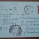Carte postala, circulata, desen barbat turmentat langa un butoi, 1928