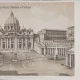 Carte postala, Roma, San Pietro Obelisco e Fontana, perioada interbelica