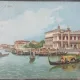 Carte postala, Venetia, debarcaderul, perioada interbelica
