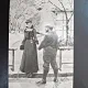 Fotografie barbat si femeie, tip carte postala, 1902