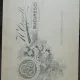 Fotografie pe carton, femeie cu palarie, inceput de secol XX