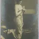 Fotografie tip carte postala, femeie pozand in tinuta sexy, perioada interbelica