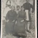 Fotografie tip Carte Postala, Grecia, grup de cinci persoane, perioada interbelica