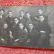 Fotografie tip carte postala, grup de elevi, perioada interbelica