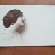 Fotografie tip carte postala, profil de femeie, 1913