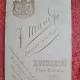 Fotografie tip CDV, fetita cu fundita in par, inceput de secol XX