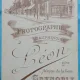 Fotografie tip CDV, Subofiter de infanterie, francez in uniforma de ceremonie, inceput de secol XX