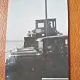 Fotografie trecerea cu bacul, masini de epoca, perioada interbelica