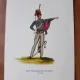 Gravura color, Ofiter din Regimentul III de Husari, 1907