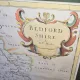 Harta veche Bedfordshire, Anglia, 1695