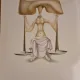 Jules Perahim, L Alphabet – Justice: the Lawyer / Het –litografie originala