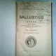 SALLUSTIUS. OPERA, TEXT LATIN