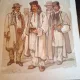Targul Mosilor (costum din Mehedinti) , Cromolitografie - Preziosi